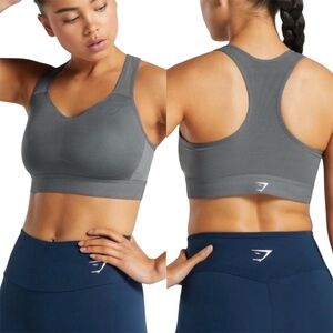 Gymshark | Lightweight High Support Sports Bra Dark Gray Size XL